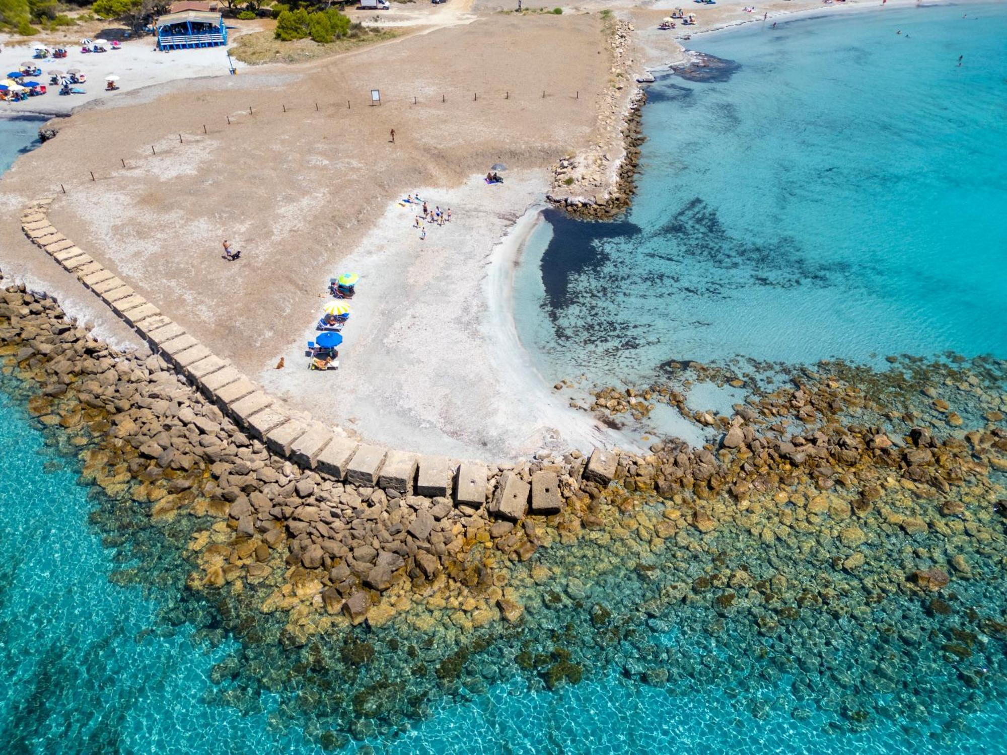 Rustico Porto Pino 30 Mt Dalla Spiaggia Buitenkant foto